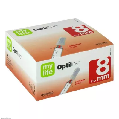 MYLIFE Optifine 8 mm plunksninės adatos, 100 vnt
