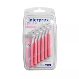 INTERPROX plius nano rožinis tarpdančių šepetėlis, 6 vnt