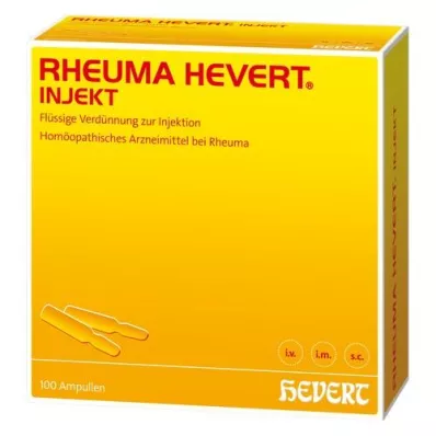 RHEUMA HEVERT injekcinės ampulės, 100X2 ml
