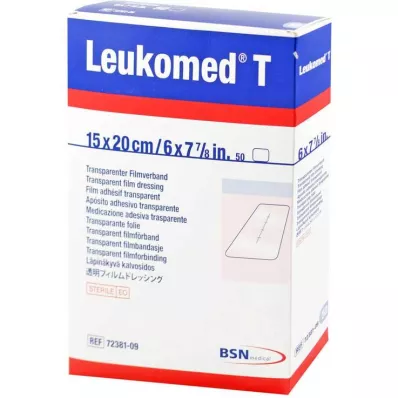 Leukomed transp.sterilūs pleistrai 15x20 cm, 50 vnt