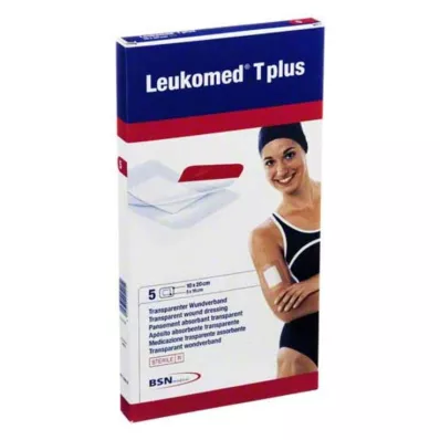Leukomed transp.plius sterilūs pleistrai 10x20 cm, 5 vnt