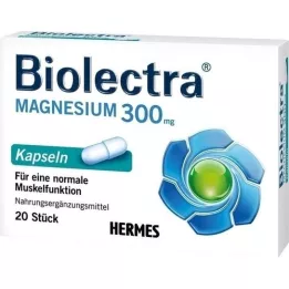 BIOLECTRA Magnio 300 mg kapsulės, 20 vnt