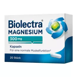 BIOLECTRA Magnio 300 mg kapsulės, 20 vnt