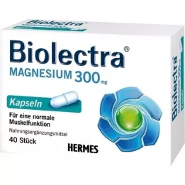 BIOLECTRA Magnio 300 mg kapsulės, 40 vnt