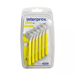 INTERPROX ir mini geltonas tarpdančių šepetėlis, 6 vnt
