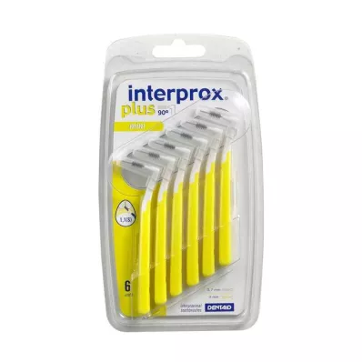 INTERPROX ir mini geltonas tarpdančių šepetėlis, 6 vnt INTERPROX ir mini geltonas tarpdančių šepetėlis, 6 vnt