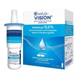 HYLO-VISION SafeDrop 0,1 % akių lašai, 2X10 ml