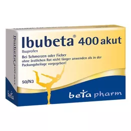 IBUBETA 400 aštrių plėvele dengtų tablečių, 50 vnt