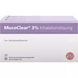 MUCOCLEAR 3% NaCl inhaliacinis tirpalas, 60X4 ml