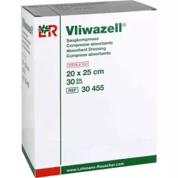 VLIWAZELL Siurbiamieji kompresai sterilūs 20x25 cm, 30 vnt