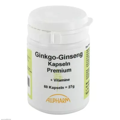 GINKGO+GINSENG Premium kapsulės, 60 kapsulių