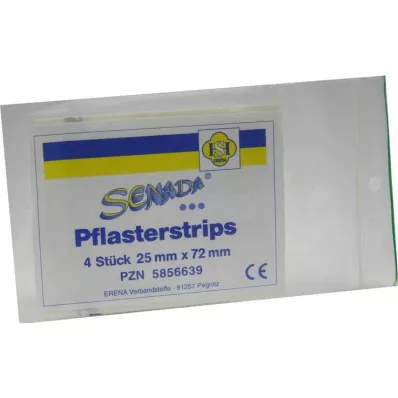 Gipso juostos Senada 25x72 mm, 4 vnt Gipso juostos Senada 25x72 mm, 4 vnt