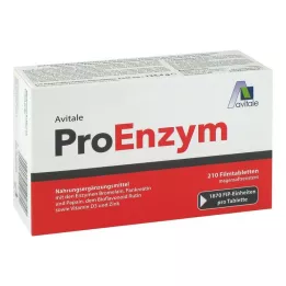 PROENZYM enterinėmis plėvele dengtos tabletės, 210 vnt