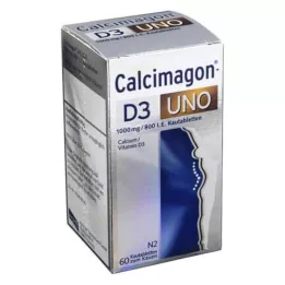 CALCIMAGON D3 Uno kramtomosios tabletės, 60 kapsulių
