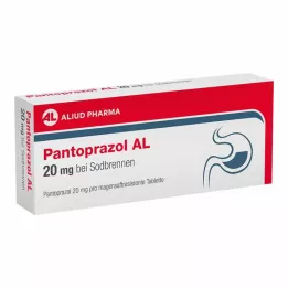 PANTOPRAZOL AL 20 mg nuo rėmens, skrandžio sulčių tabletės, 7 vnt