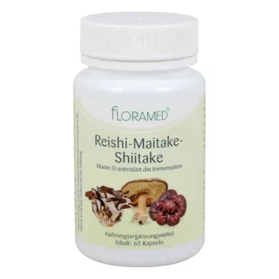 REISHI-MAITAKE-Sveikoms ląstelėms naudingos Shitake kapsulės, 60 vnt