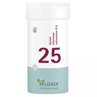 Biochemistry Pflueger 25 Aurum chloratum sodium D 6 tabletės, 400 vnt