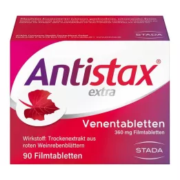 ANTISTAX papildomos venų tabletės, 90 vnt