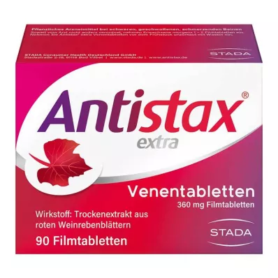 ANTISTAX papildomos venų tabletės, 90 vnt ANTISTAX papildomos venų tabletės, 90 vnt