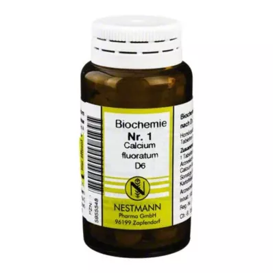 BIOCHEMIE 1 Calcium fluoratum D 6 tabletės, 100 vnt