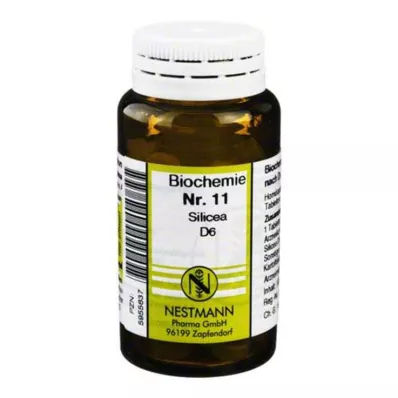 BIOCHEMIE 11 Silicea D 6 tabletės, 100 kapsulių
