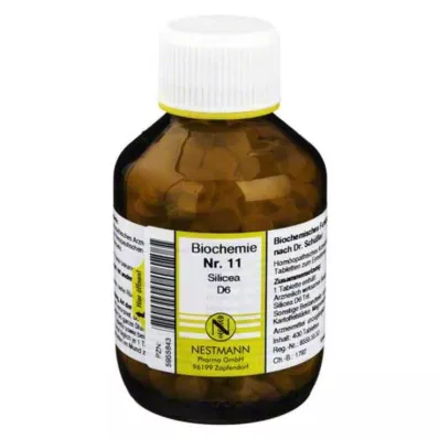 BIOCHEMIE 11 Silicea D 6 tabletės, 400 kapsulių