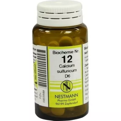 BIOCHEMIE 12 Calcium sulfuricum D 6 tablečių, 100 vnt