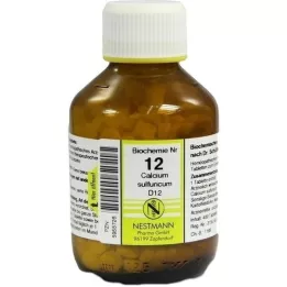 BIOCHEMIE 12 Calcium sulfuricum D 12 tablečių, 400 kapsulių