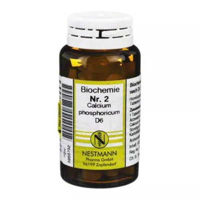 BIOCHEMIE 2 Calcium phosphoricum D 6 tabletės, 100 vnt BIOCHEMIE 2 Calcium phosphoricum D 6 tabletės, 100 vnt