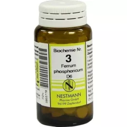 BIOCHEMIE 3 Ferrum phosphoricum D 6 tabletės, 100 vnt