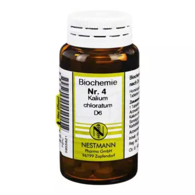 BIOCHEMIE 4 Potassium chloratum D 6 tabletės, 100 vnt