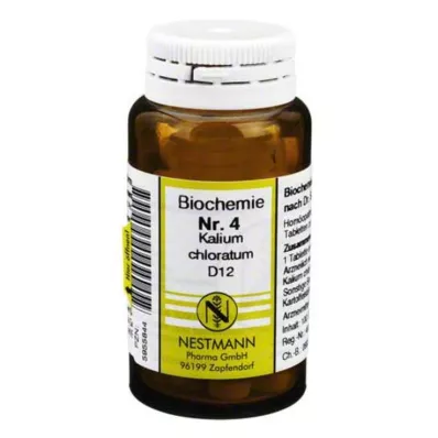 BIOCHEMIE 4 Potassium chloratum D 12 tablečių, 100 vnt