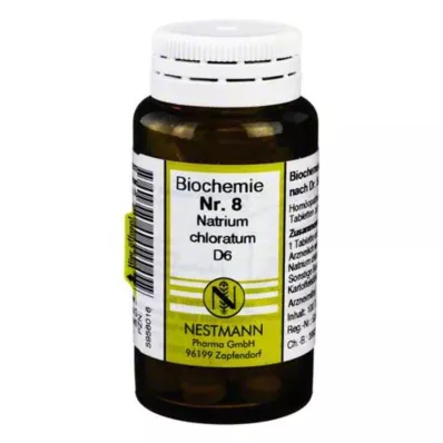 BIOCHEMIE 8 Sodium chloratum D 6 tabletės, 100 vnt