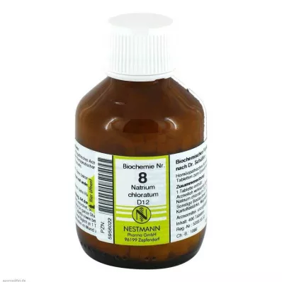 BIOCHEMIE 8 Sodium chloratum D 12 tablečių, 400 vnt BIOCHEMIE 8 Sodium chloratum D 12 tablečių, 400 vnt