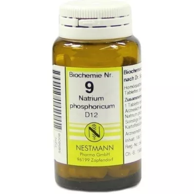 BIOCHEMIE 9 Natrium phosphoricum D 12 tablečių, 100 vnt