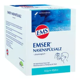 EMSER Nosies skalavimo druska fiziologinė Btl., 100 vnt