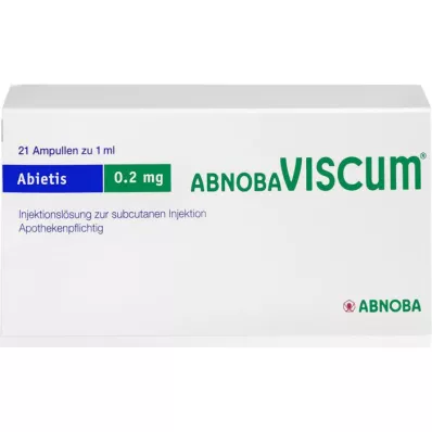ABNOBAVISCUM Abietis 0,2 mg ampulės, 21 vnt