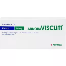 ABNOBAVISCUM Abietis 20 mg ampulės, 8 vnt