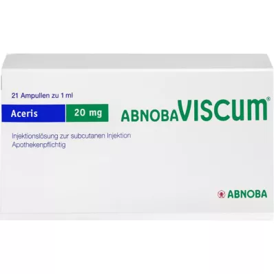 ABNOBAVISCUM Aceris 20 mg ampulės, 21 vnt