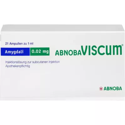 ABNOBAVISCUM Amygdali 0,02 mg ampulės, 21 vnt