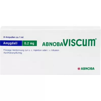 ABNOBAVISCUM Amygdali 0,2 mg ampulės, 8 vnt