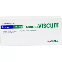 ABNOBAVISCUM Betulae 0,02 mg ampulės, 8 vnt