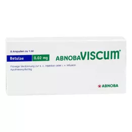 ABNOBAVISCUM Betulae 0,02 mg ampulės, 8 vnt