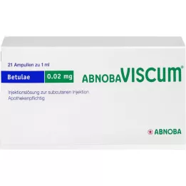 ABNOBAVISCUM Betulae 0,02 mg ampulės, 21 vnt