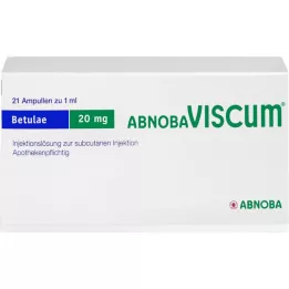 ABNOBAVISCUM Betulae 20 mg ampulės, 21 vnt