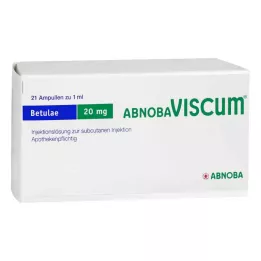 ABNOBAVISCUM Betulae 20 mg ampulės, 21 vnt