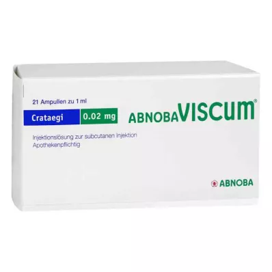 Abnobaviscum Crataegi 0,02 mg ampulės (21 vnt.) Abnobaviscum Crataegi 0,02 mg ampulės (21 vnt.)