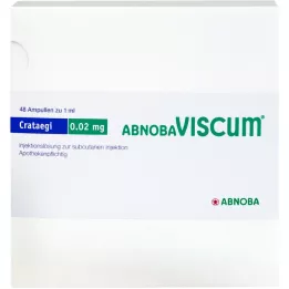 ABNOBAVISCUM Crataegi 0,02 mg ampulės, 48 vnt