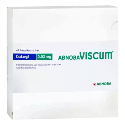 Abnobaviscum Crataegi 0,02 mg ampulės (48 vnt.) Abnobaviscum Crataegi 0,02 mg ampulės (48 vnt.)