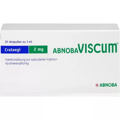 ABNOBAVISCUM Crataegi 2 mg ampulės, 21 vnt